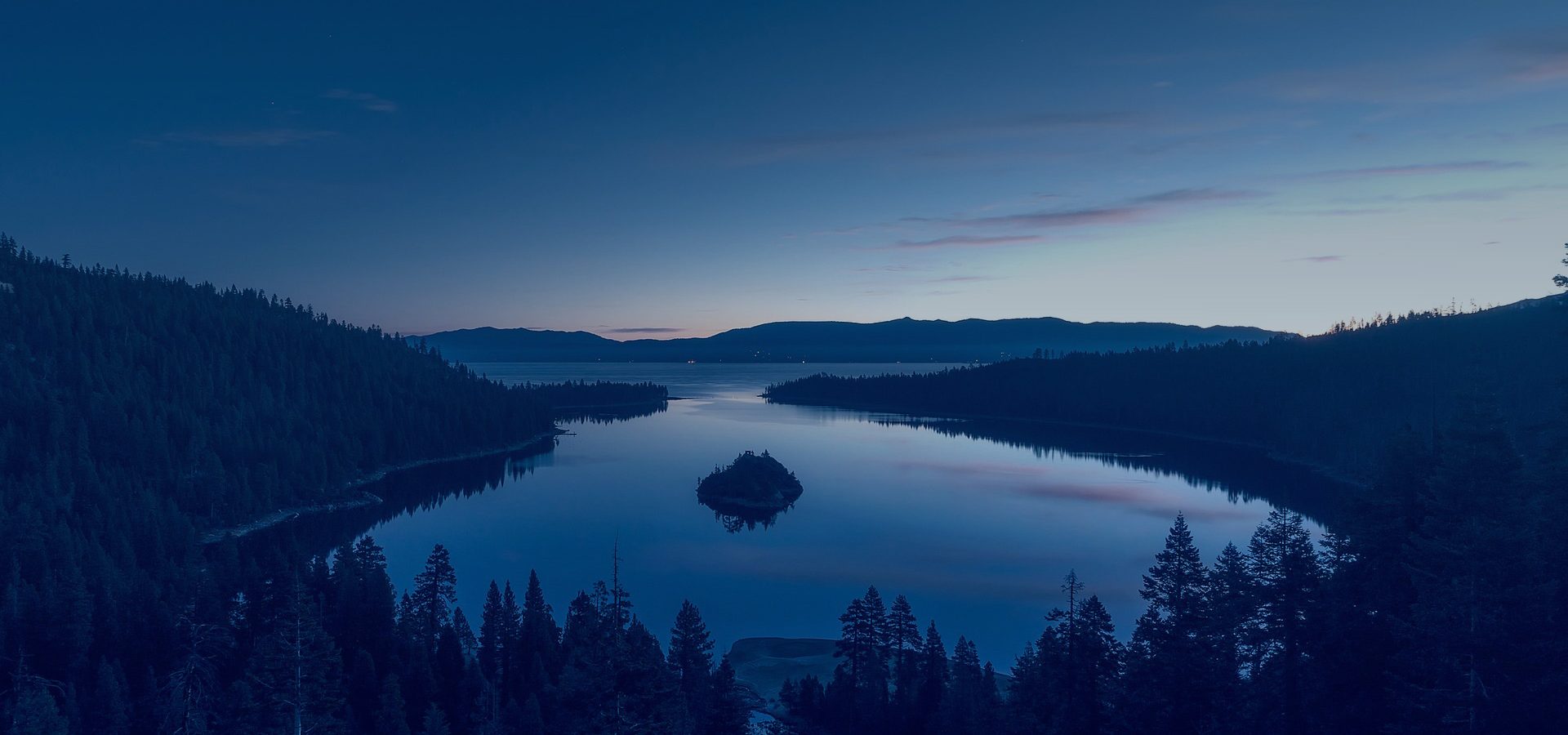 Lake in the night